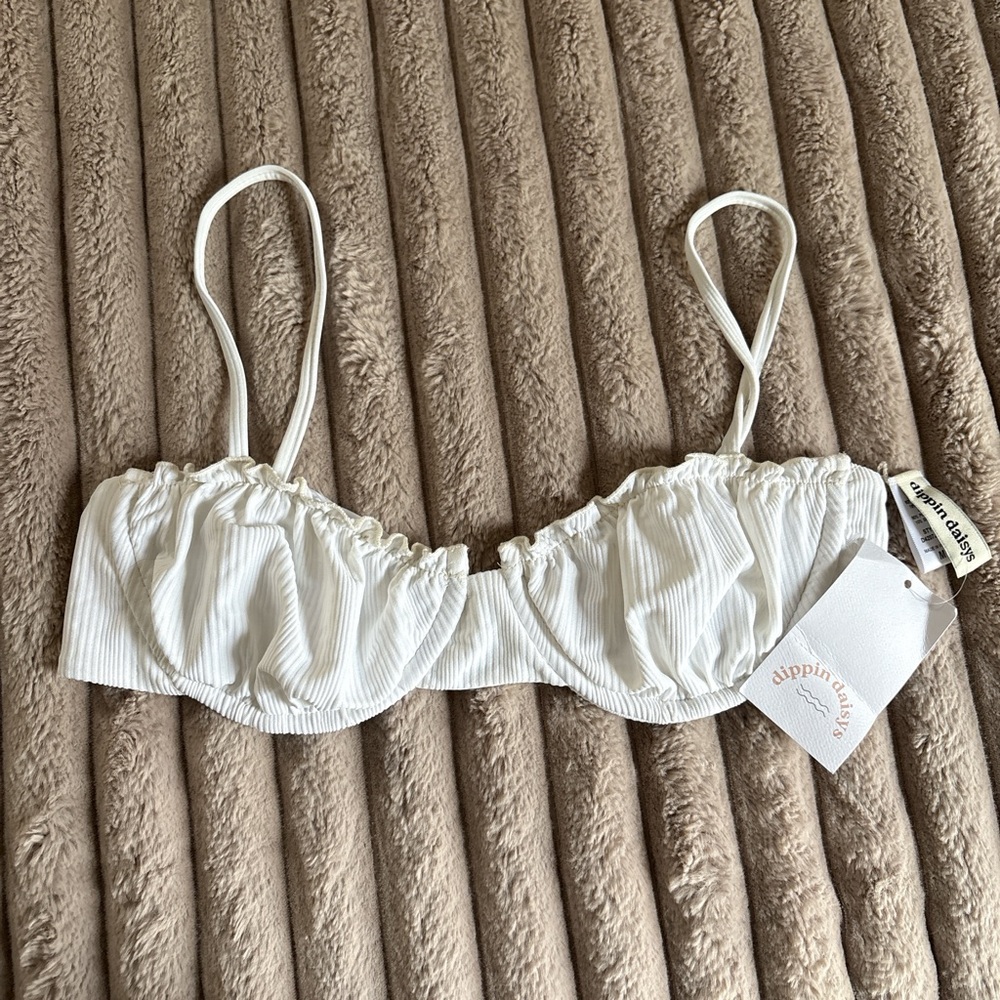 Dippin' Daisy's Ivory Ruffle Bralette
